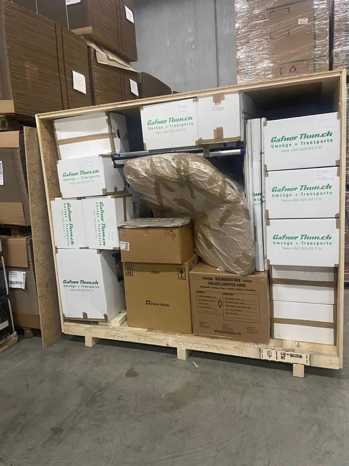 Gafner AG Umzug, packservice